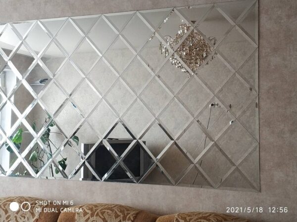 Mirror panel 1100x2000 Facet 10 mm